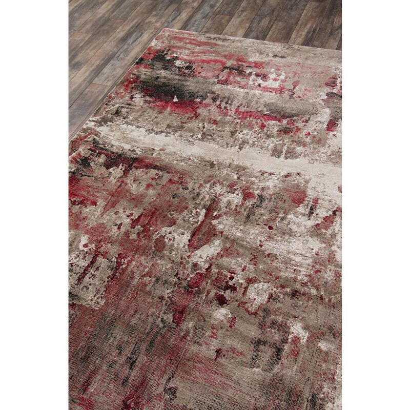 Momeni Contemporary Runner Area Rug, Red, 2'3 X 7'6 Runner