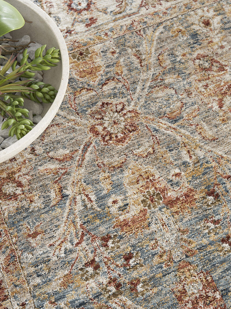 Sahar SHR03 Blue 3'11" x 5'11" Rug