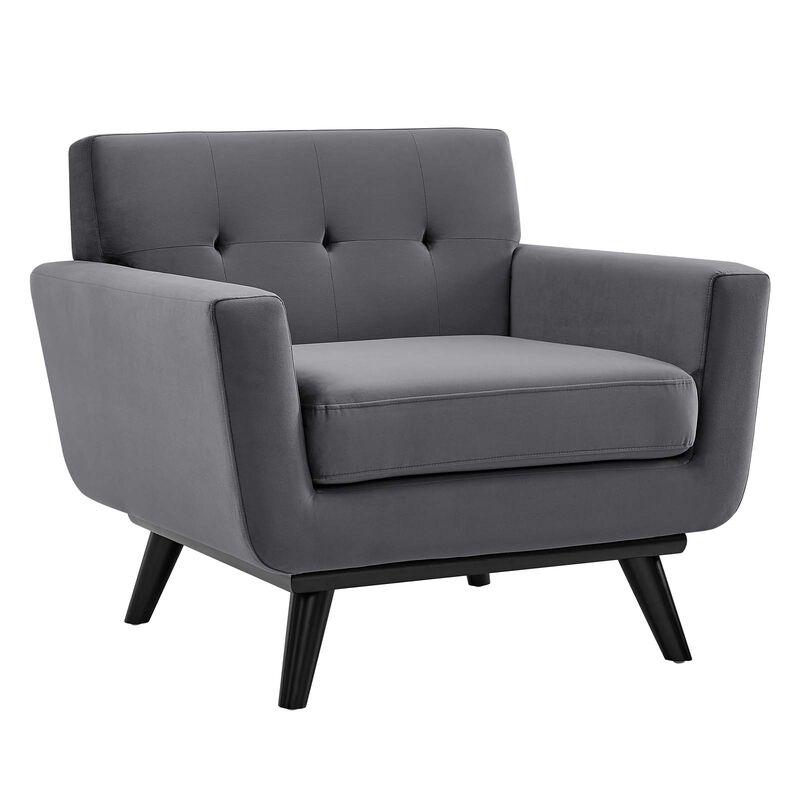 Engage Performance Velvet Armchair image number 0