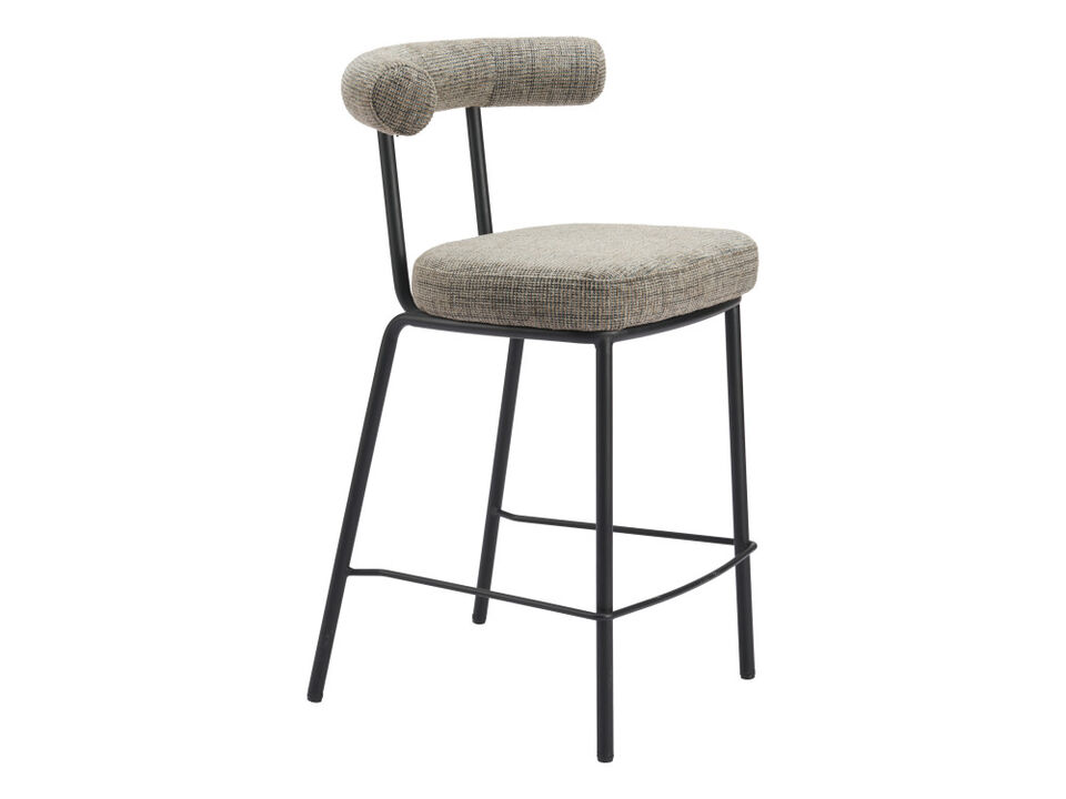 Kede Counter Stool Green Tweed