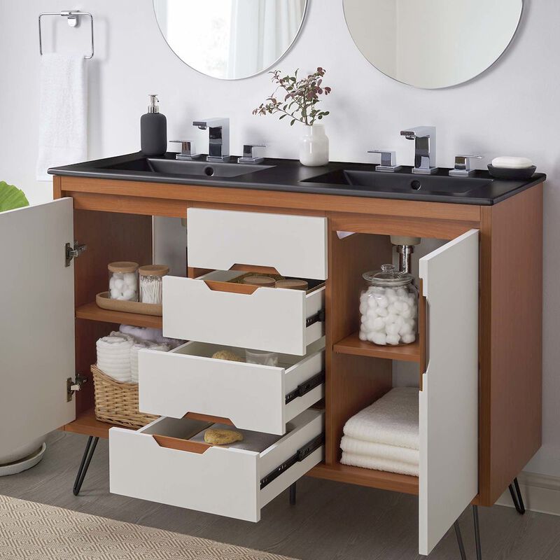 Energize 48" Double Sink Bathroom Vanity image number 9