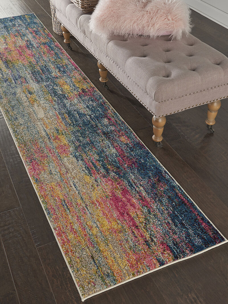 Celestial CES09 Blue/Yellow 2'2" x 3'9" Rug