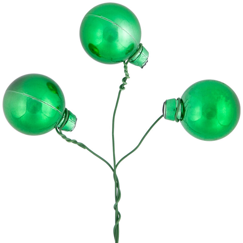 6.75" Green Shatterproof Ball Ornament Christmas Pick image number 6