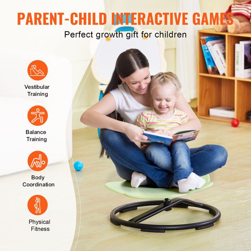 360&deg; Rotating Kids Chair Elephant Design Sensory Seat for Toddlers image number 3