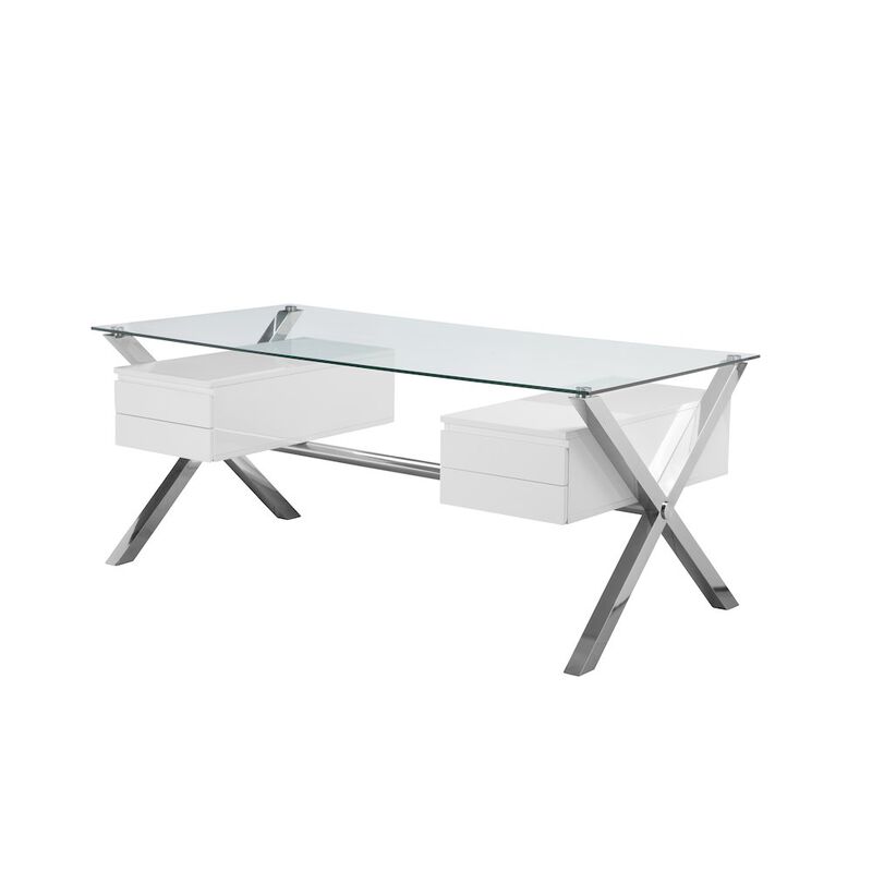 Pangea Home Beverli Desk Large White
