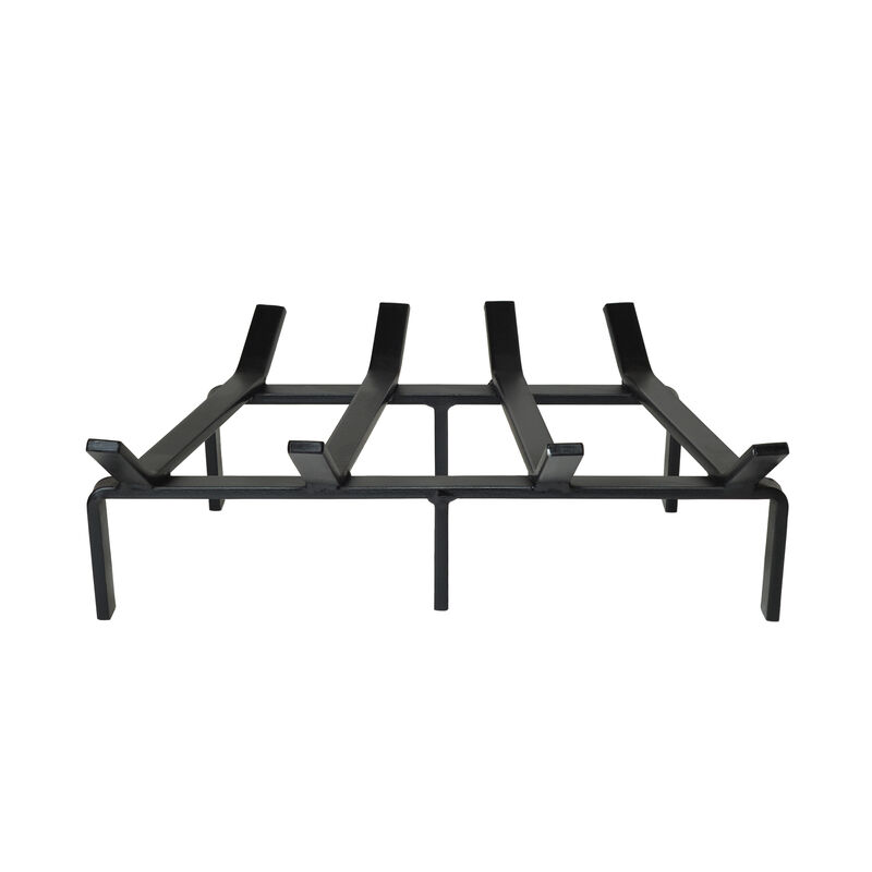 18 Inch Heavy Duty Steel Tapered Fireplace Grate - Made in USA
