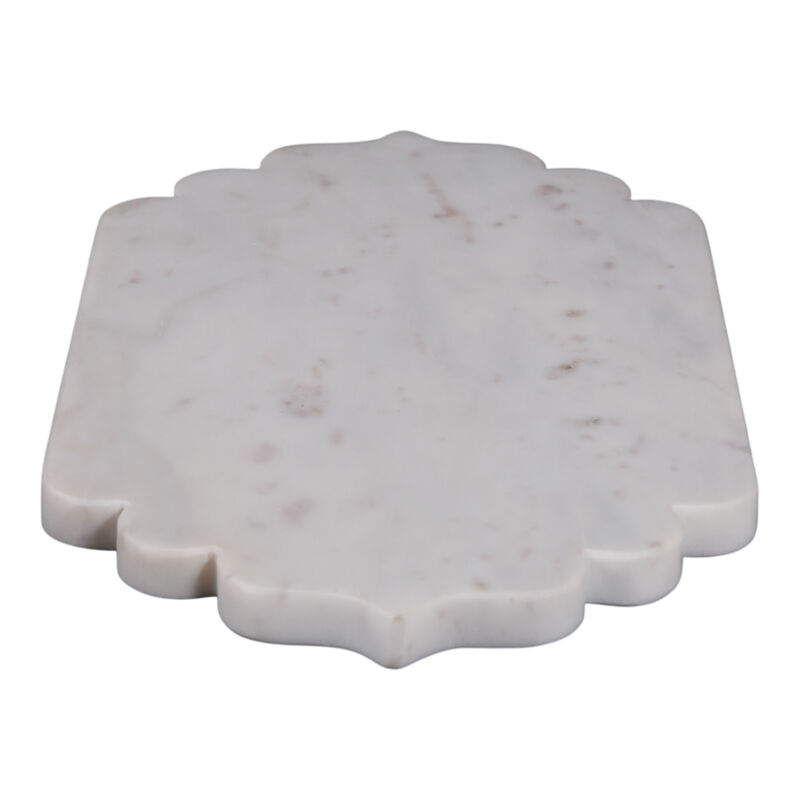 Scallop Edge Oval Marble Tray image number 2