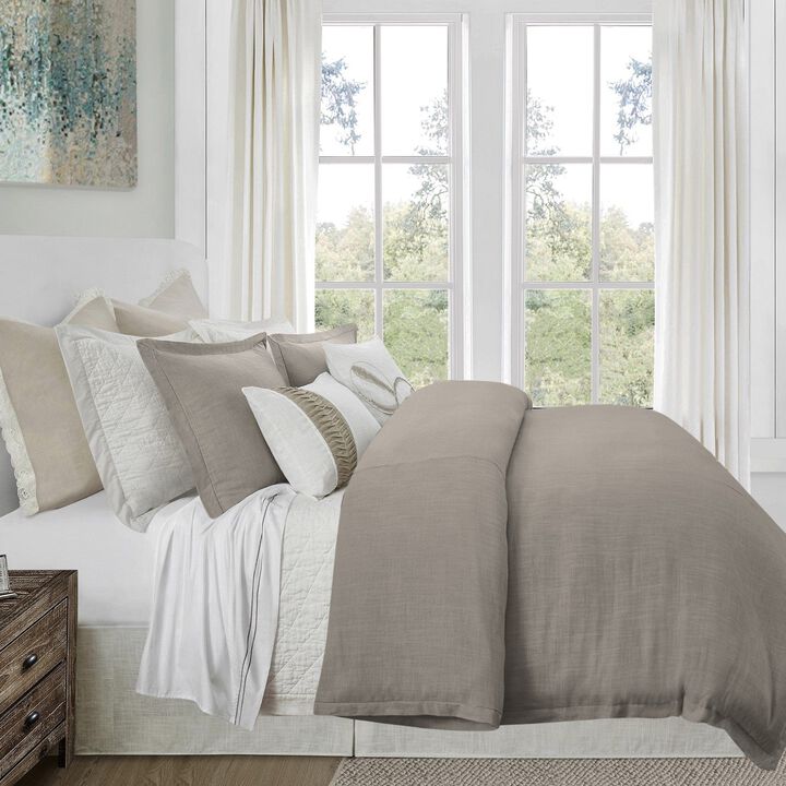 Hera Taupe Queen Comforter Set