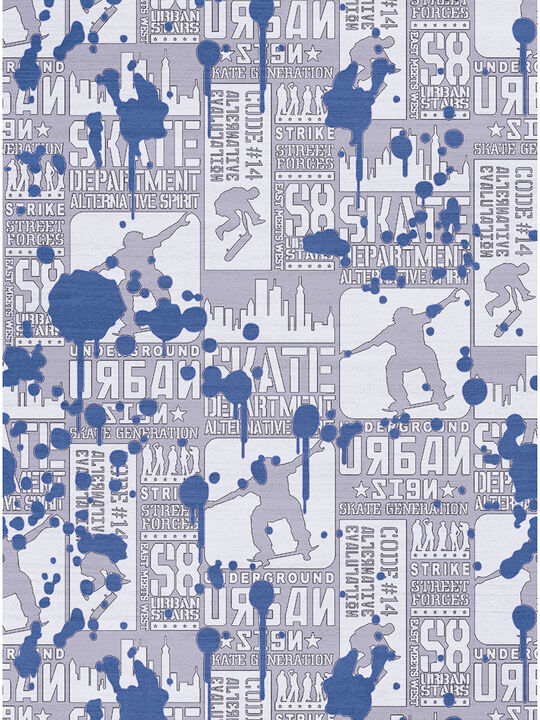 Imagination IMA22 Blue 4' x 6' Rug