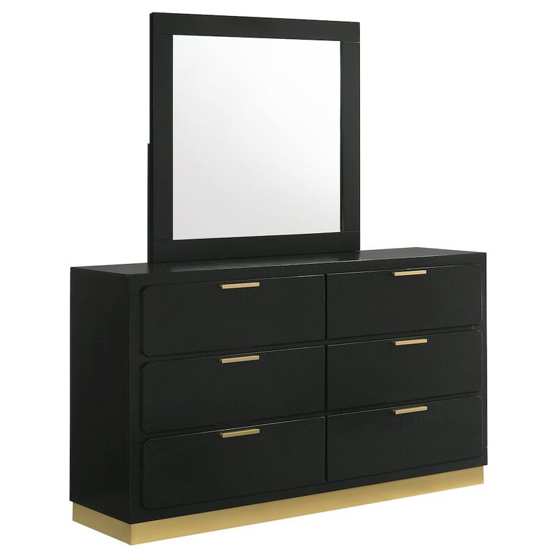 Coaster Co. of America Caraway 6-drawer Dresser with Mirror Black image number 0