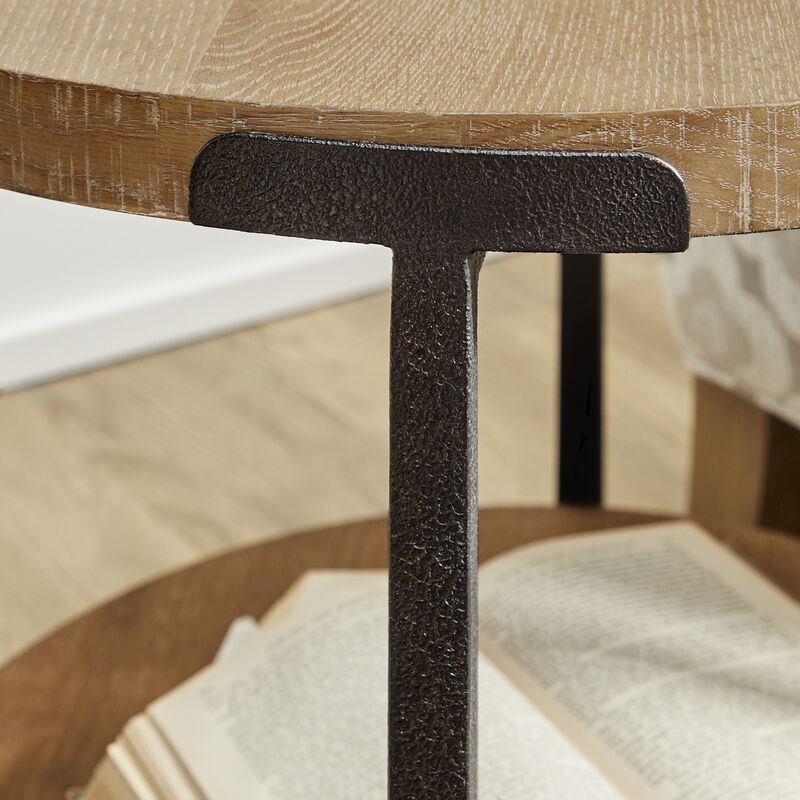 Millwork Brown Round End Table