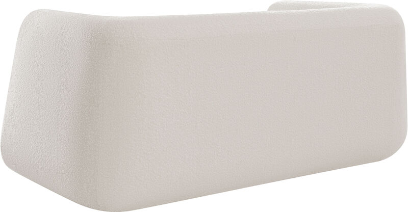 Meridian Furniture Abbington Cream Boucle Fabric Loveseat