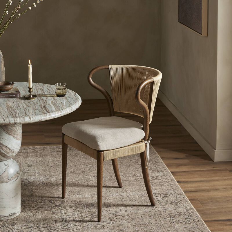 Amira Broadway Dune Armless Dining Chair