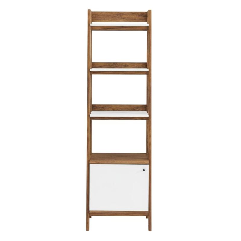 Wooden Bookshelf in finish with Open Shelving for Home Storage image number 1