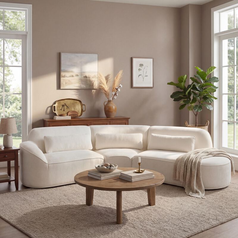 Jexfok curved Sectional Sofa image number 1
