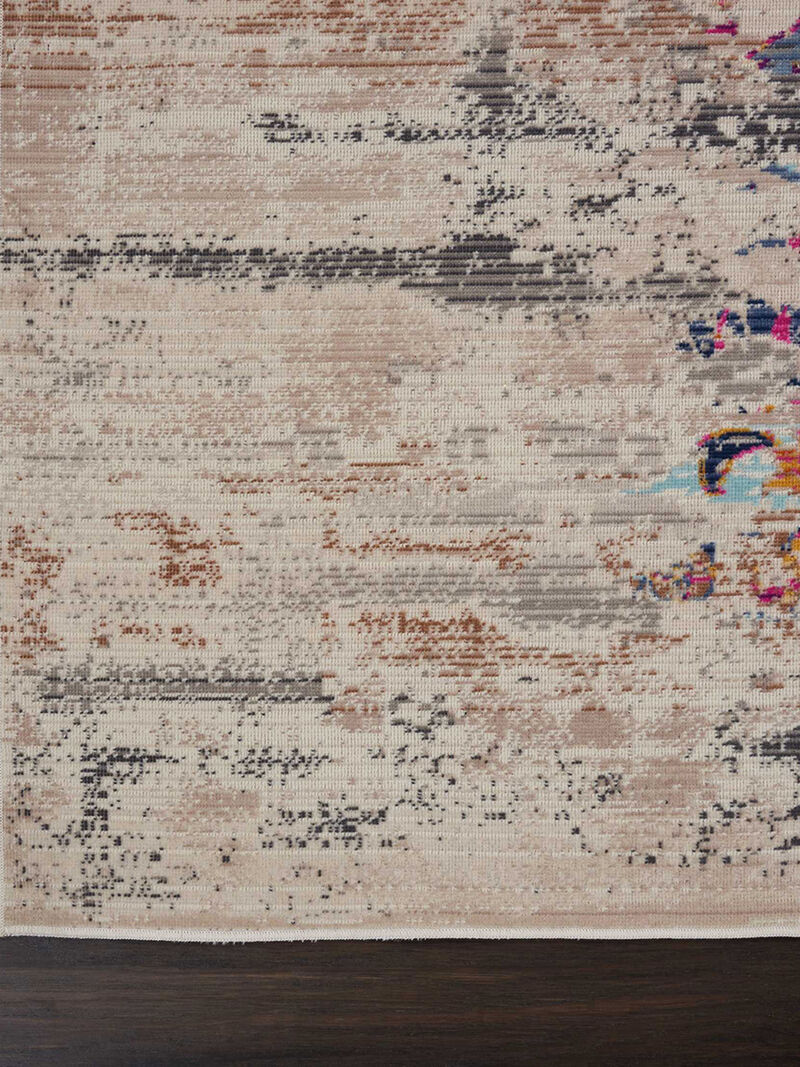 Vintage Kashan VKA02 Ivory 4' x Round Rug