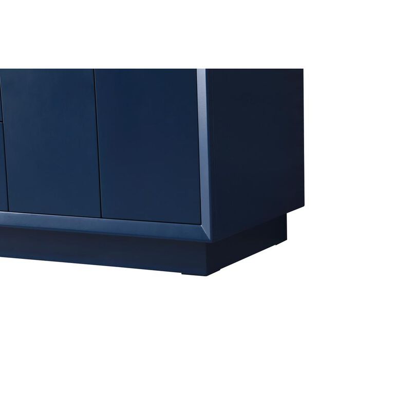 Elegant Kitchen and Bath 60 Inch Double Bathroom Vanity In Blue