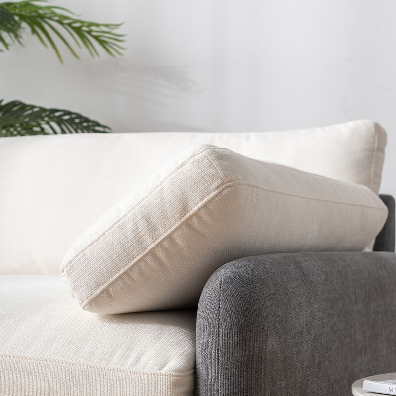 Whisen Modern Accent Chairs, Wide and Deep Couch Lounge with Pillows image number 8