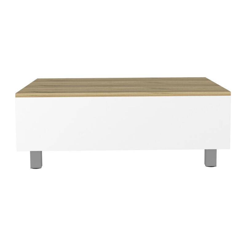 Lift Top Coffee Table Annapolis, Living Room, White / Light Oak
