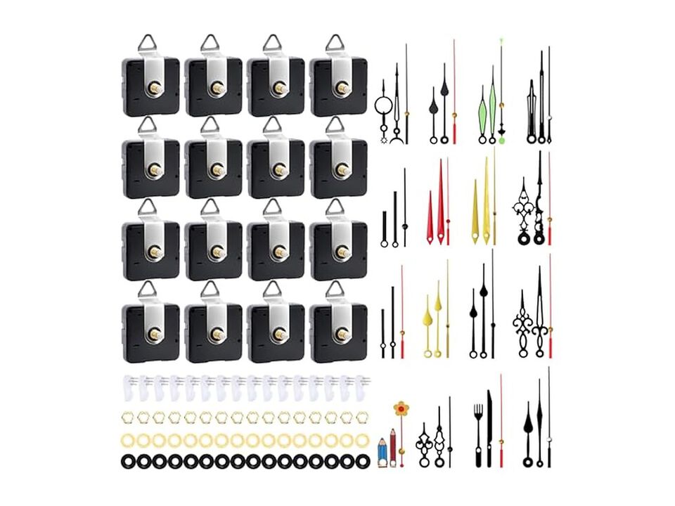 Pack Mechanism Kit Sweep Total Shaft Wall Clock Silent Non Ticking Home Decor
