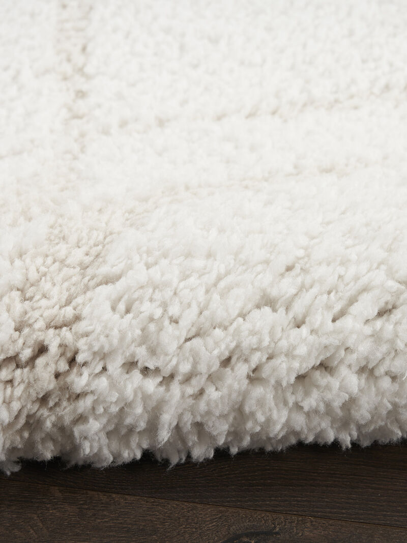 Modern Shag MMD03 Ivory/Beige 5'3" x 7' Rug