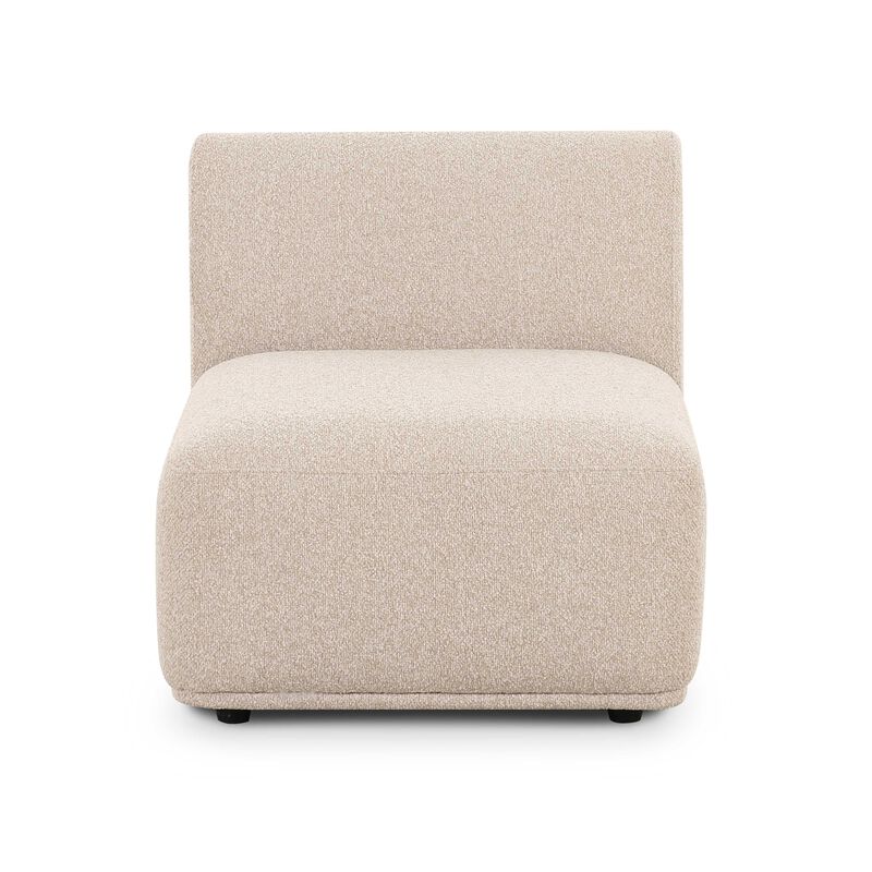 Sylvie Cream Boucle Armless 1-Seater image number 1