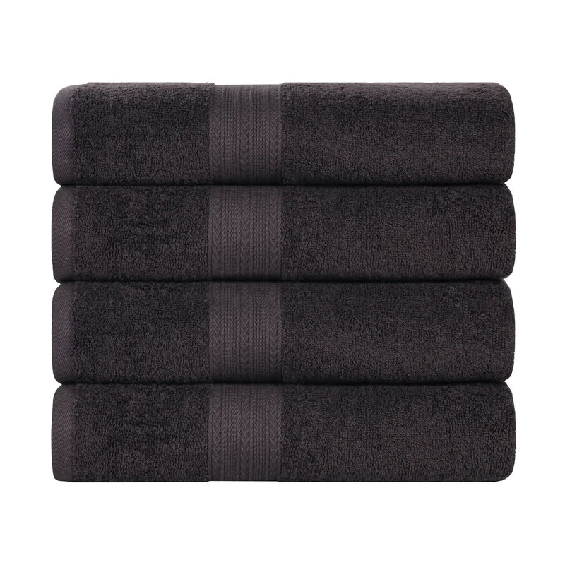 Ring-Spun Cotton 4-Piece Bath Towel Set &ndash; Soft & Absorbent Towels image number 0