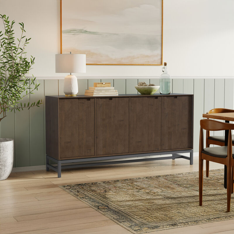 Simpli Home Banting 4 Door Sideboard Buffet image number 2