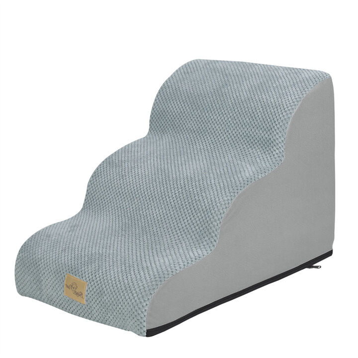 High-Density Foam Dog Steps Ramp for High Bed with Washable Cover