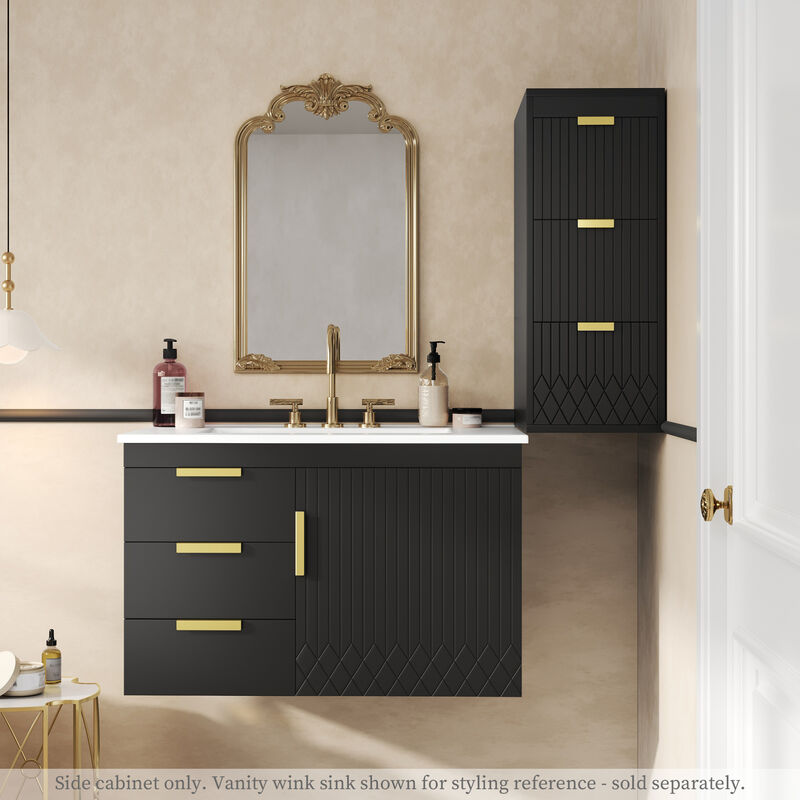 ELEMENT ACE Wall Mounted Floating Cabinet with Drawers for Modern Bathroom and Living Room Organization image number 9