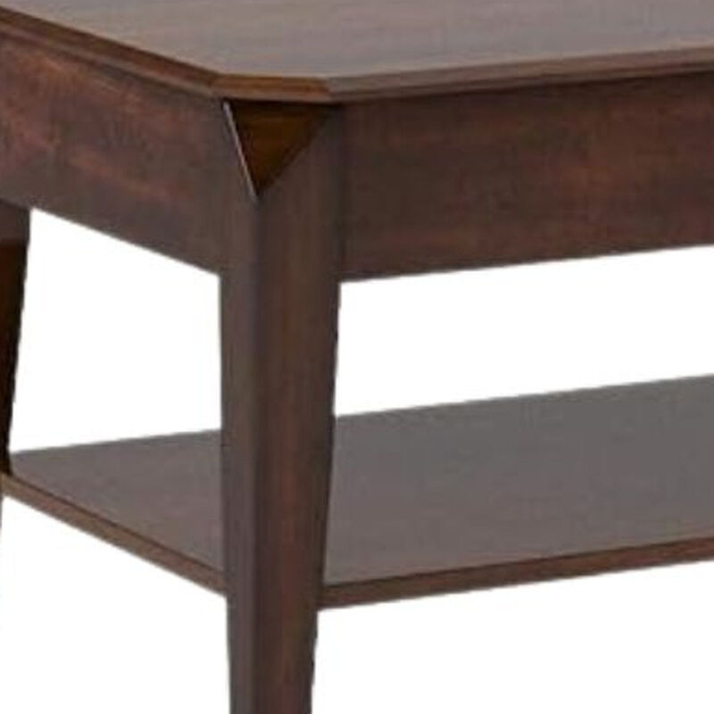 Lift Top Coffee Table with Storage Shelf for Living Room Organization