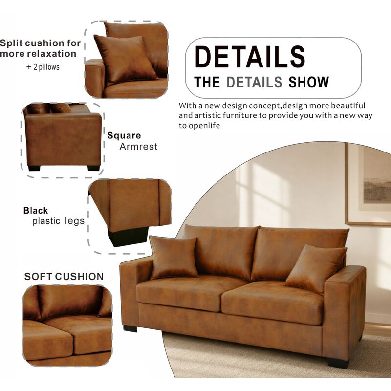 Zumom Vintage Loveseat Sofa image number 4