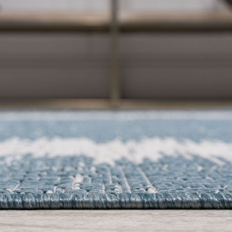 Scandi Minimalist Border Indoor/Outdoor Area Rug