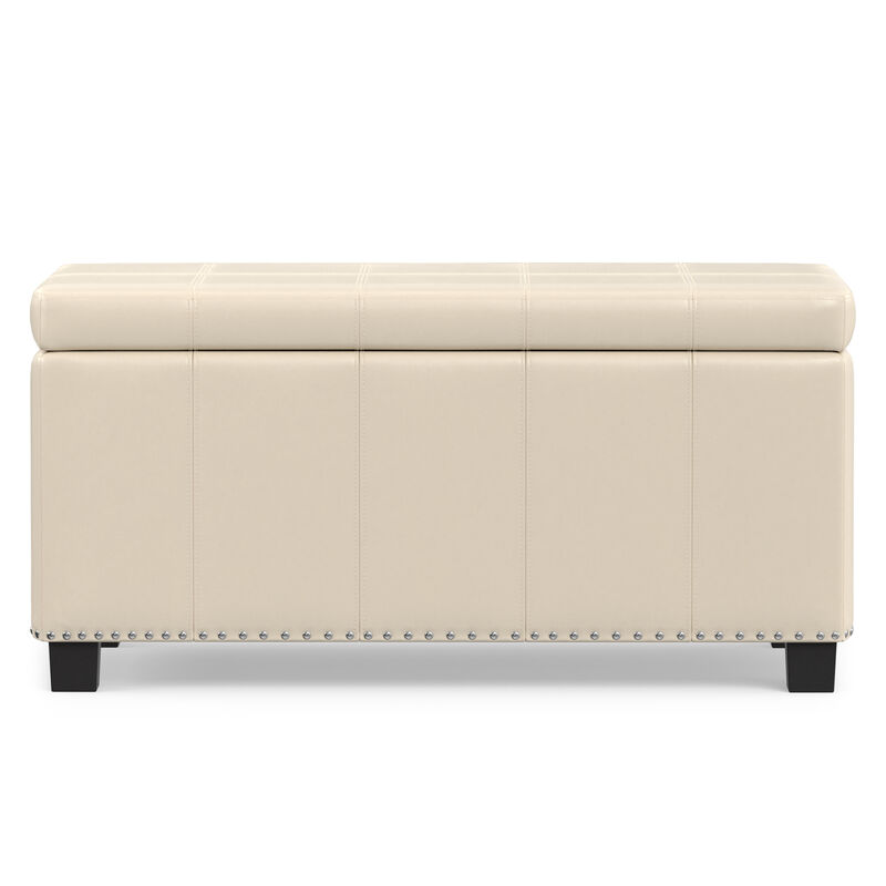 Simpli Home Amelia Storage Ottoman Bench image number 6
