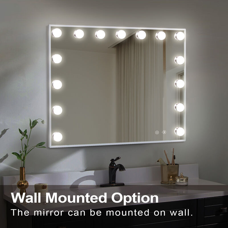 23''x19'' Hollywood Vanity Mirror with Lights Bluetooth
