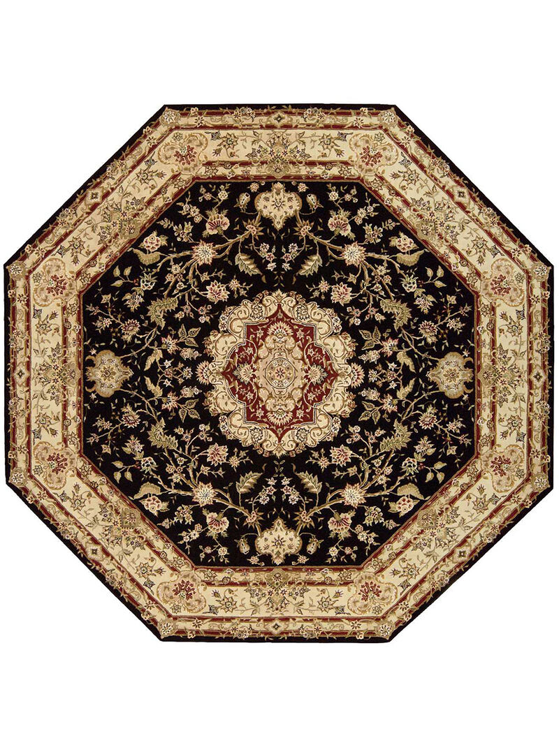 Nourison 2000 2028 Black 10' x Octagon Rug image number 0