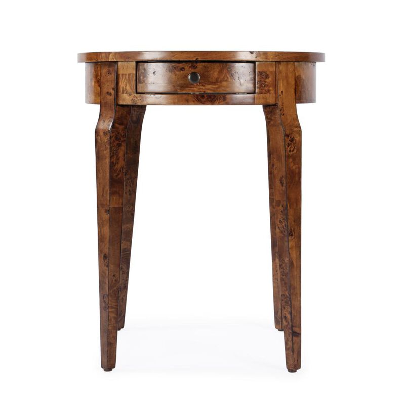 Butler Specialty Archer 1 Drawer Burl Side Table, Light Brown image number 5