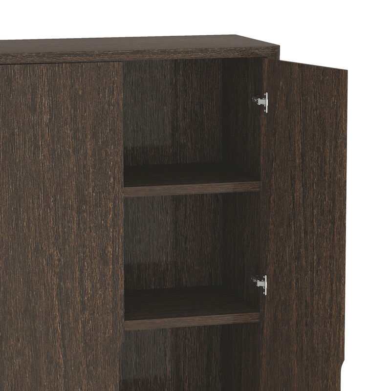 Rivington Brown Bookcase Cabinet (Set of 3)