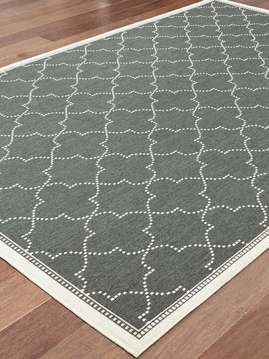 Marina 1'9" x 3'9" Grey Rug
