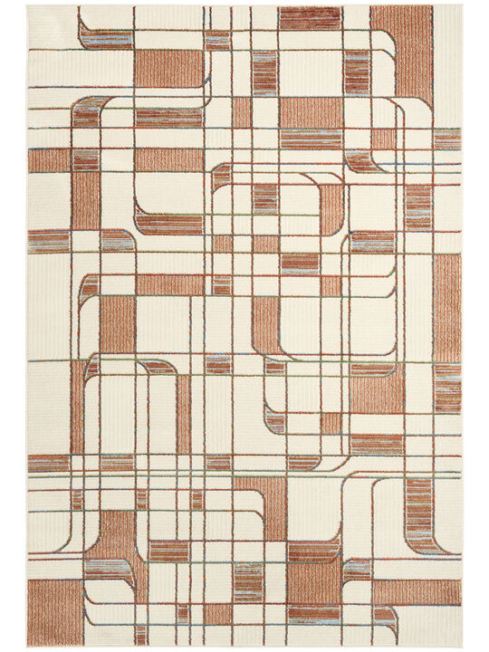 Nordic NRC17 Ivory/Rust 4' x 6' Rug