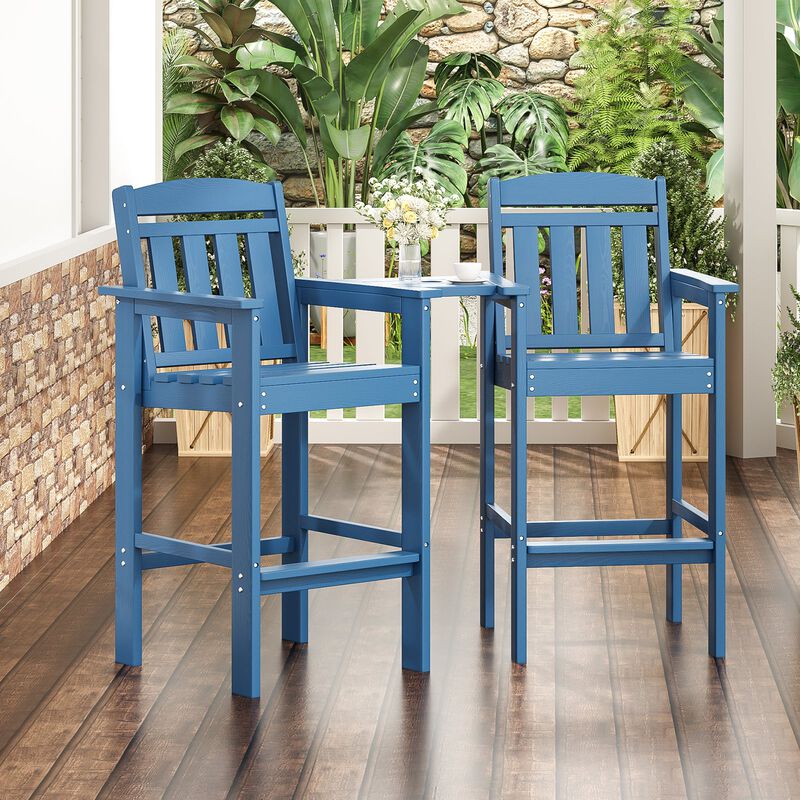 Hivvago Patio Bar Height Adirondack Chairs Set of 2 image number 3