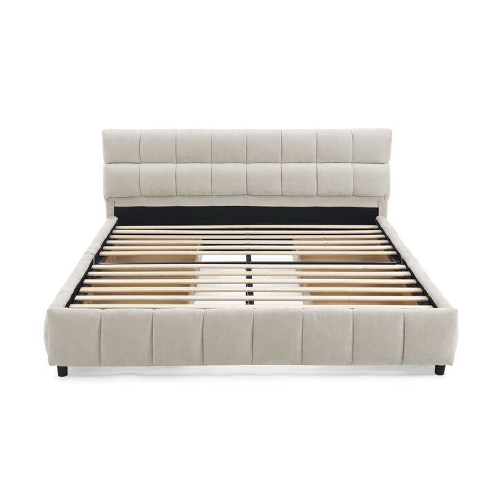 Wufgik Queen Size Upholstered Bed