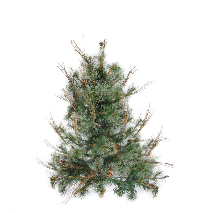 2' Full Country Mixed Pine Artificial Christmas Wall Tree - Unlit