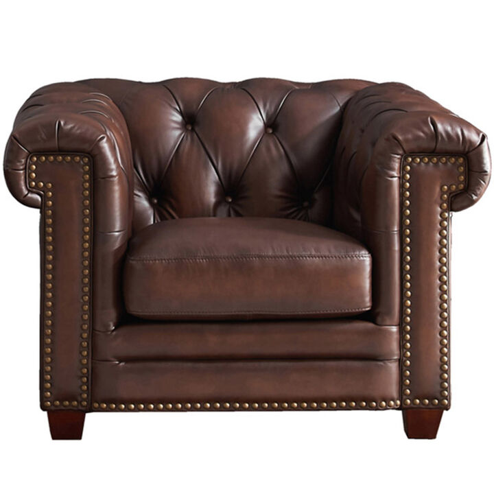 Stanwood Top Grain Leather Chair