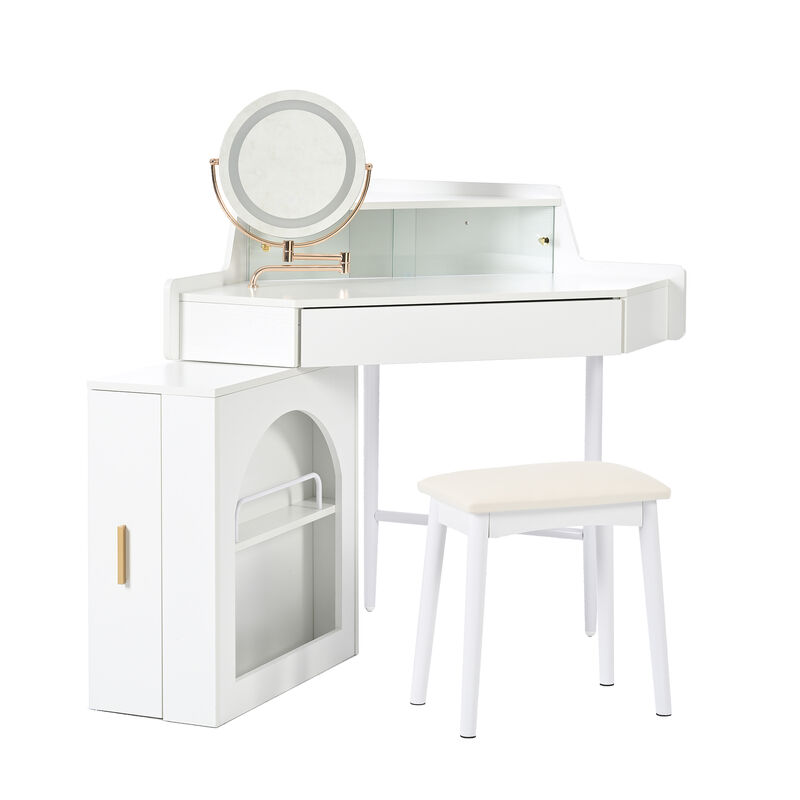 Tojard Corner Makeup Vanity Desk image number 0