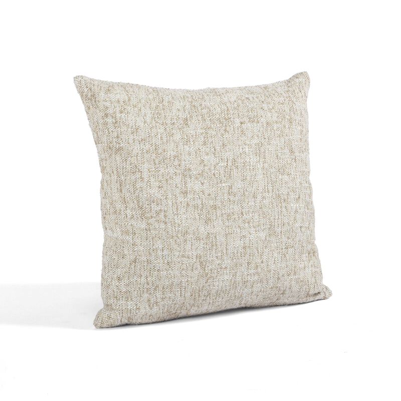 Poh Washed Beige Boucle 16" Square Accent Pillow image number 1