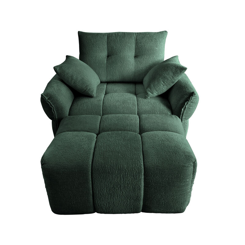 Merax Single Sofa Chair with 1 Ottoman