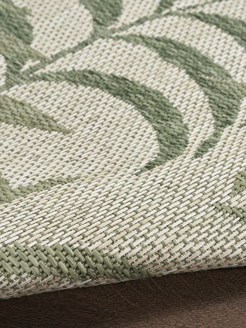 Garden Oasis GOA01 Ivory/Green 8' x 10' Rug