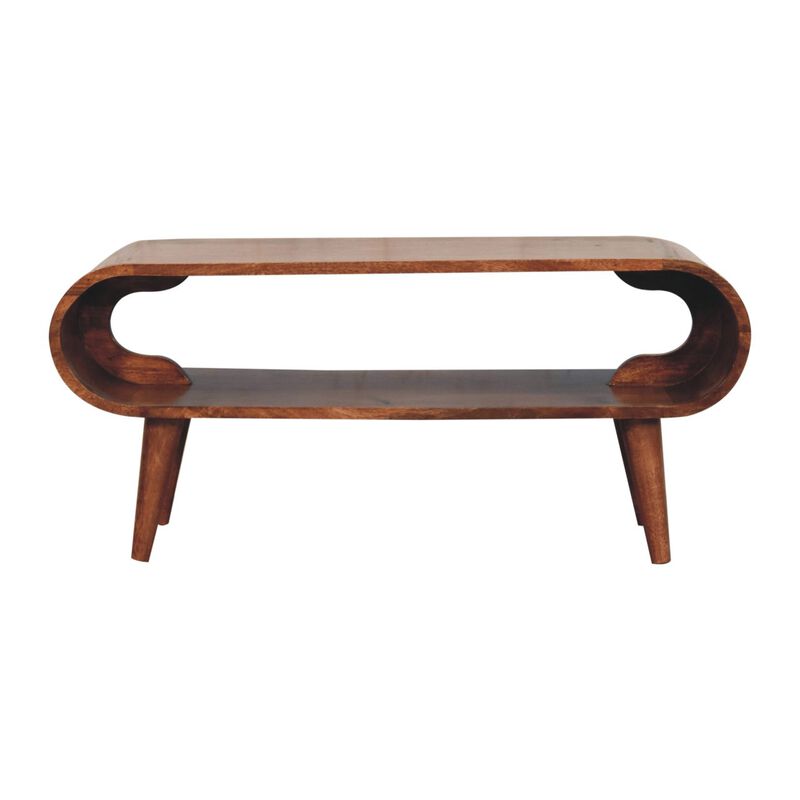 Artisan Furniture Solid Wood Amaya Nordic Style Honey Caramel Coffee Table