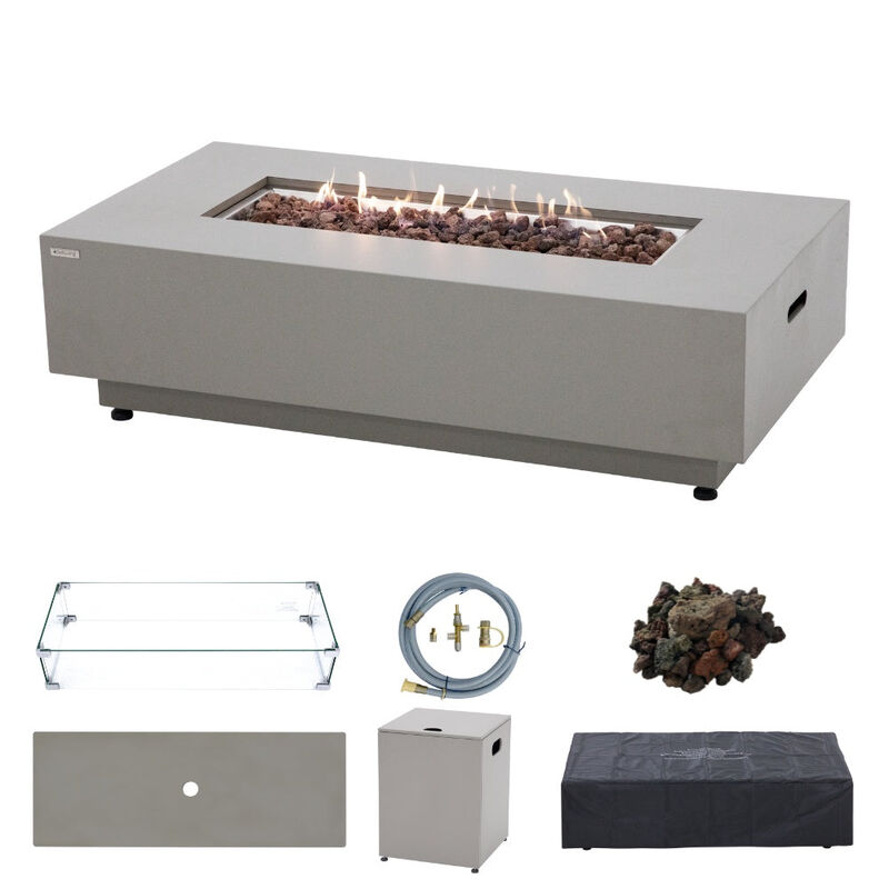Sol Living Westwood Powder Coated Steel Propane Fire Pit image number 0